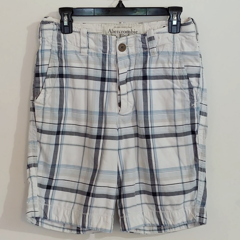 🎉HP! Abercrombie and Fitch • Blue Plaid Shorts